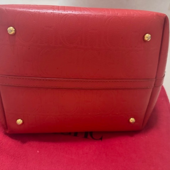 Genuine RED Carolina Herrera Matryoshka Locked M – Medium Handbag - Picture 8 of 13